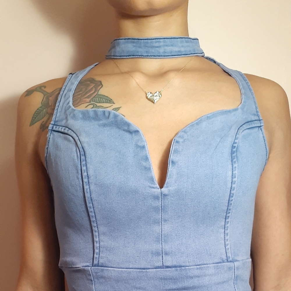 Sexy Denim Blue Dress